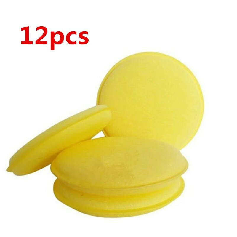 Waxing Towel Sponge Brush Auto Wax Polish Foam Sponge Automotive Care 12Pcs/Set