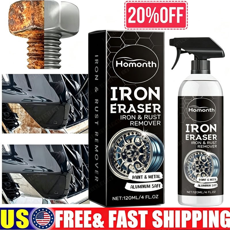 Iron Eraser Rust Remover Spray Car Wheel Paint Brake Dust Fast Cleaner New 2026