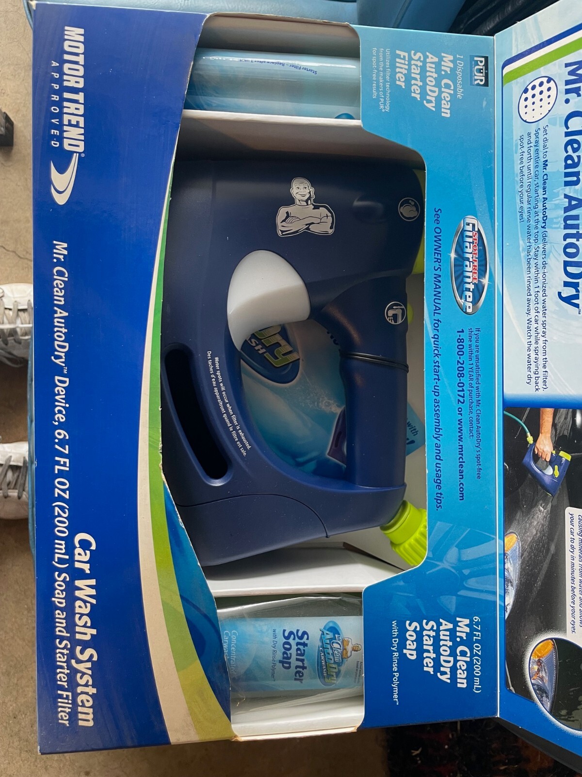 Mr Clean Auto Dry Car Wash System Includes Autodry Device, 6.7 oz Soap & Filter