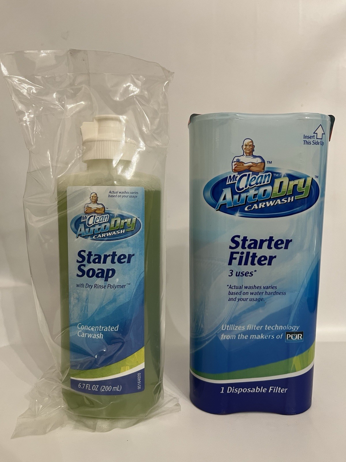 Mr Clean AutoDry Carwash Starter Filter 3 Uses And Starter Soap 6.7 FL OZ