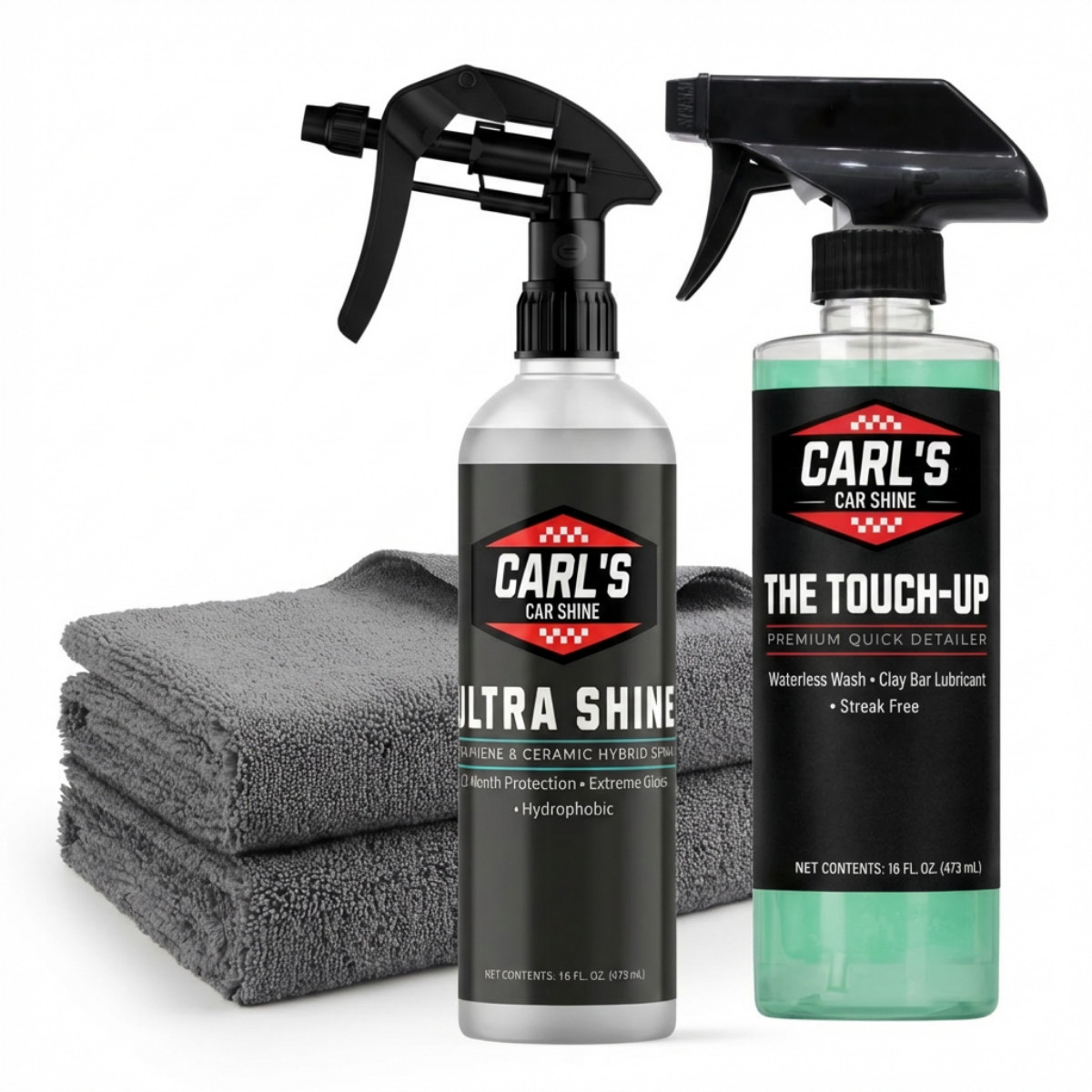 The Dynamic Duo Car Detailing Kit Spray Pack