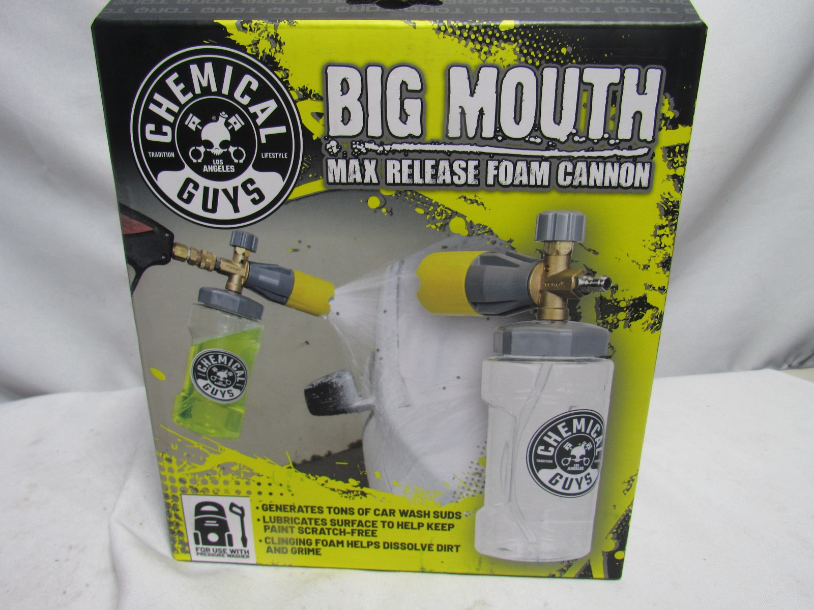 Chemical Guys EQP324 – Big Mouth Max Release Foam Cannon For Pressure Washers