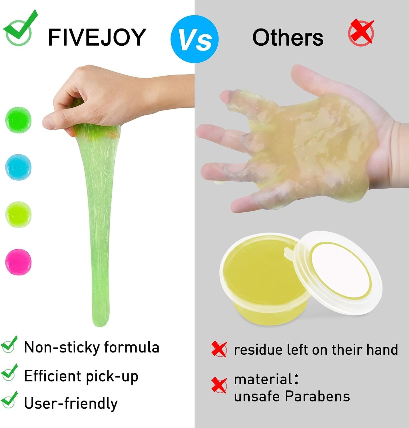 Eco-Friendly Car Cleaning Gel 4-Pack – Versatile Detailing Slime for Interior