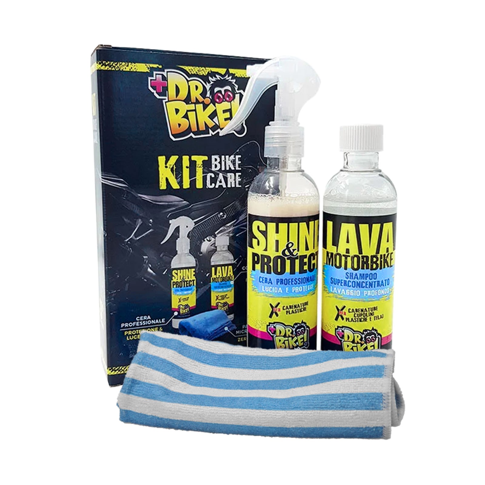 DR.BIKE Moto Scooter Cleaning Kit Shampoo Wax Polishing Cloth – MF3538