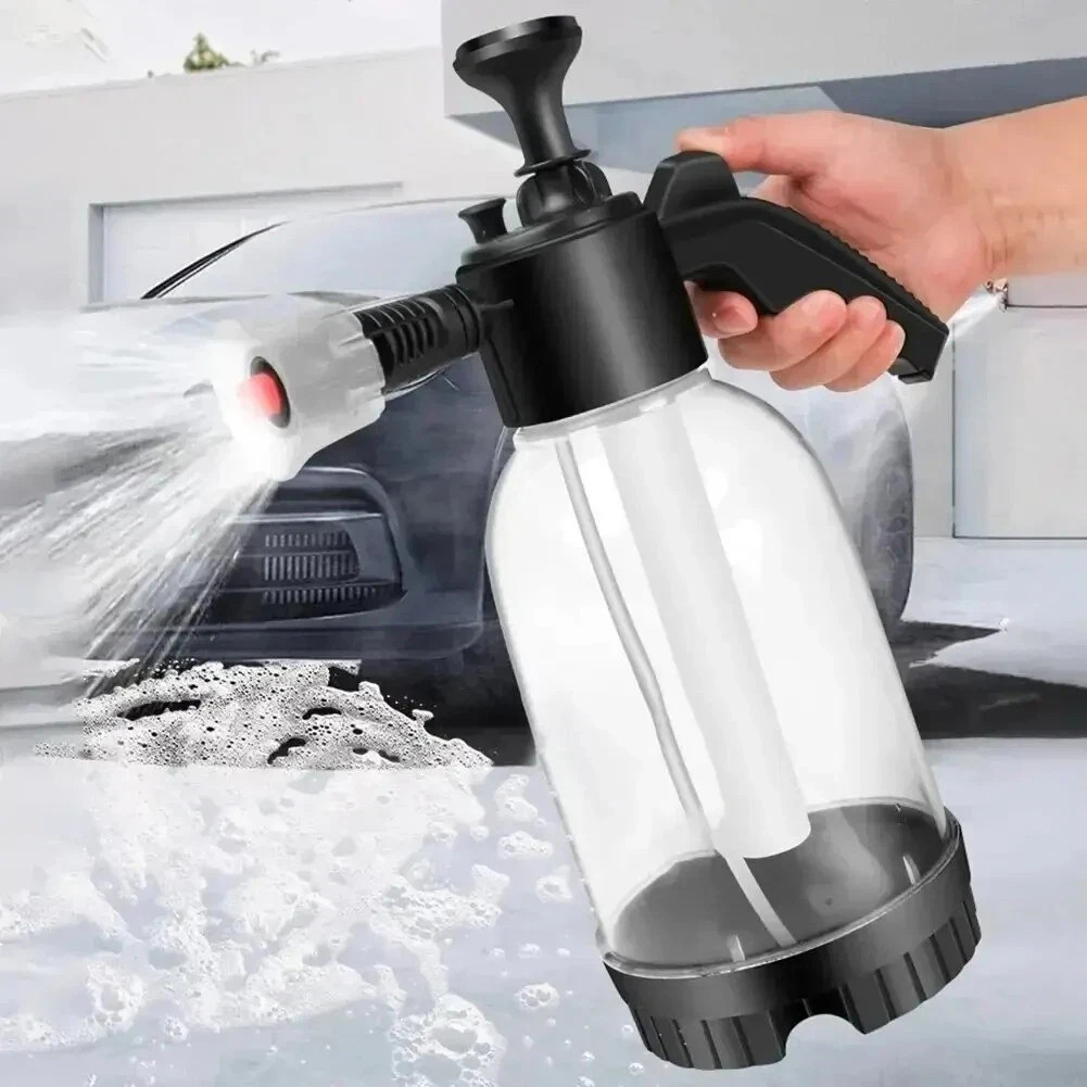 2L Car Wash Pump Foam Sprayer Hand Held Wash Spray Bottle Snow Foam Detailing US