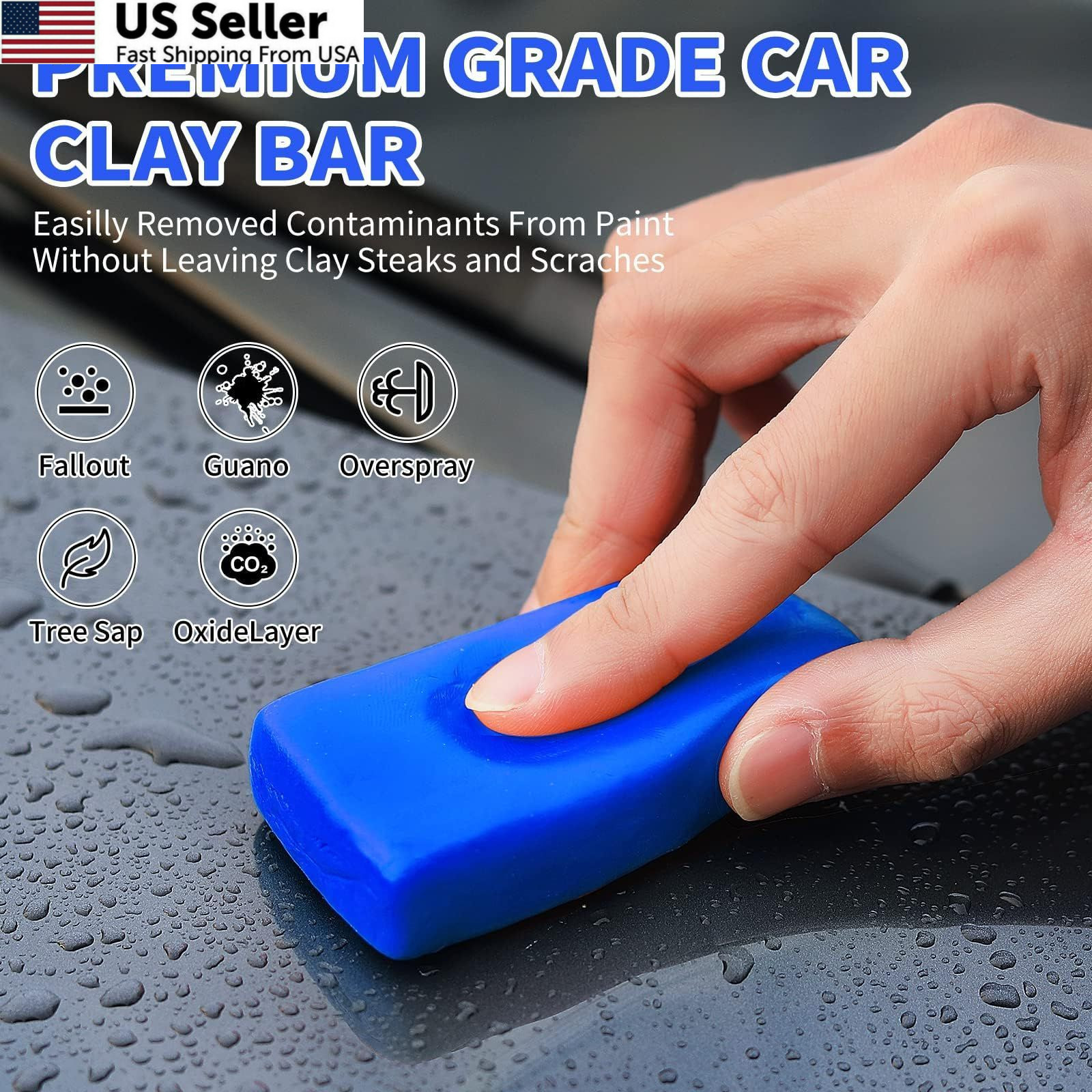 Wontolf 10 Pack Clay Bars Auto Detailing Premium Grade Magic Bar Blue