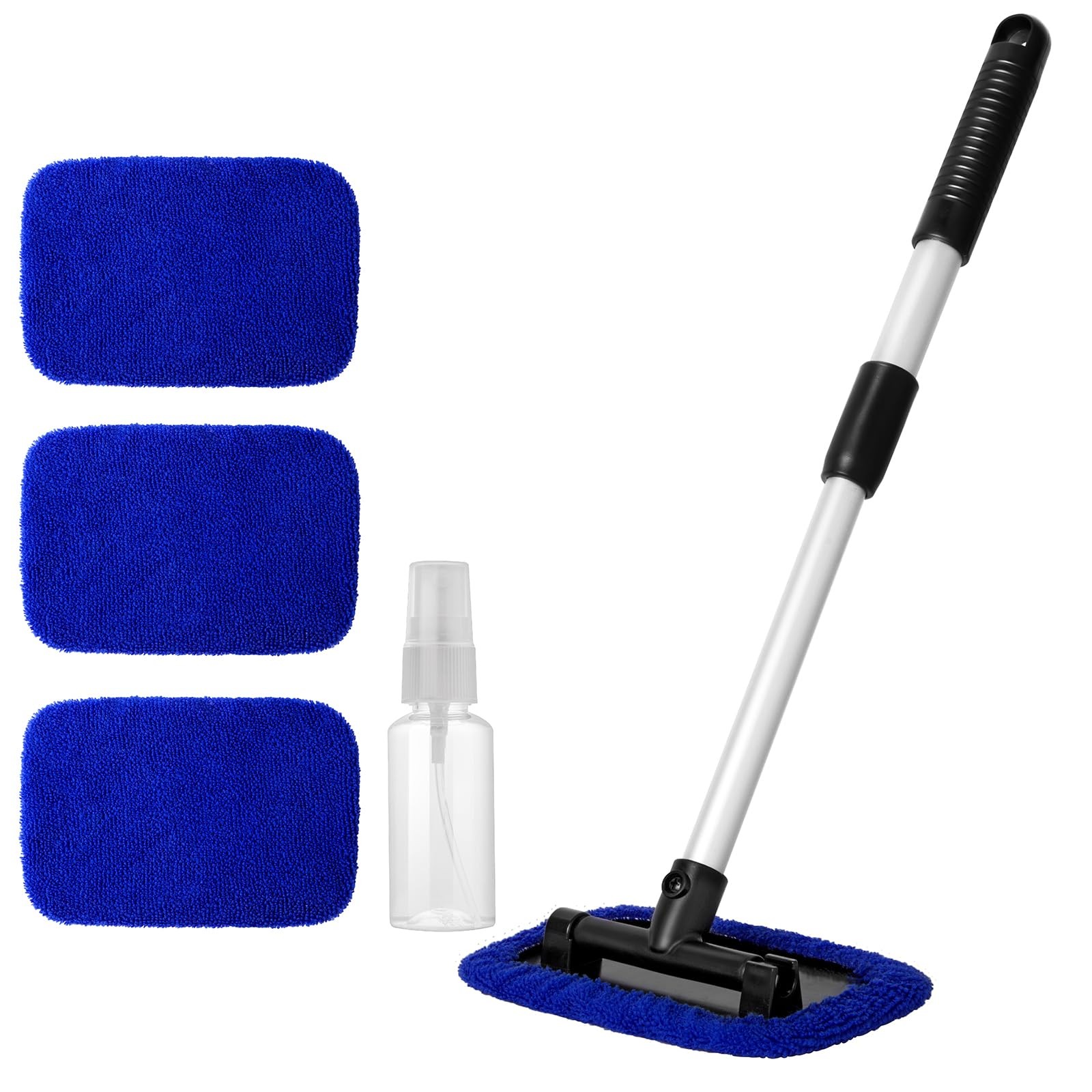 Qydipclin 11pcs Windshield Cleaner Tool, Car Window Cleaning Wash Kit Blue