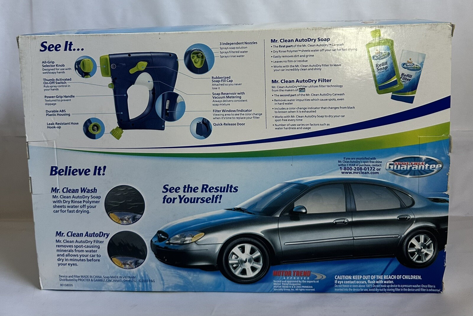 Mr. Clean AutoDry Carwash System Starter Kit w/10 Washes!