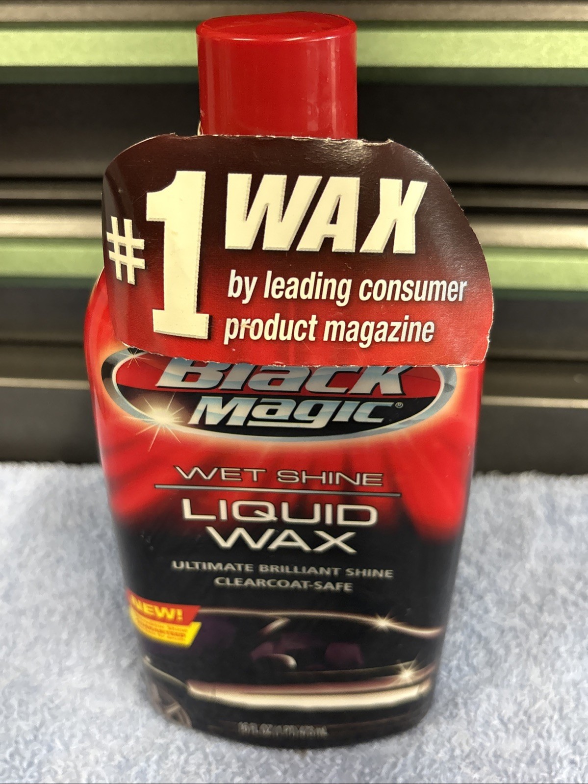 Vintage (2002) BLACK MAGIC Wet Shine Liquid Car Wax 16 oz Discontinued; New!