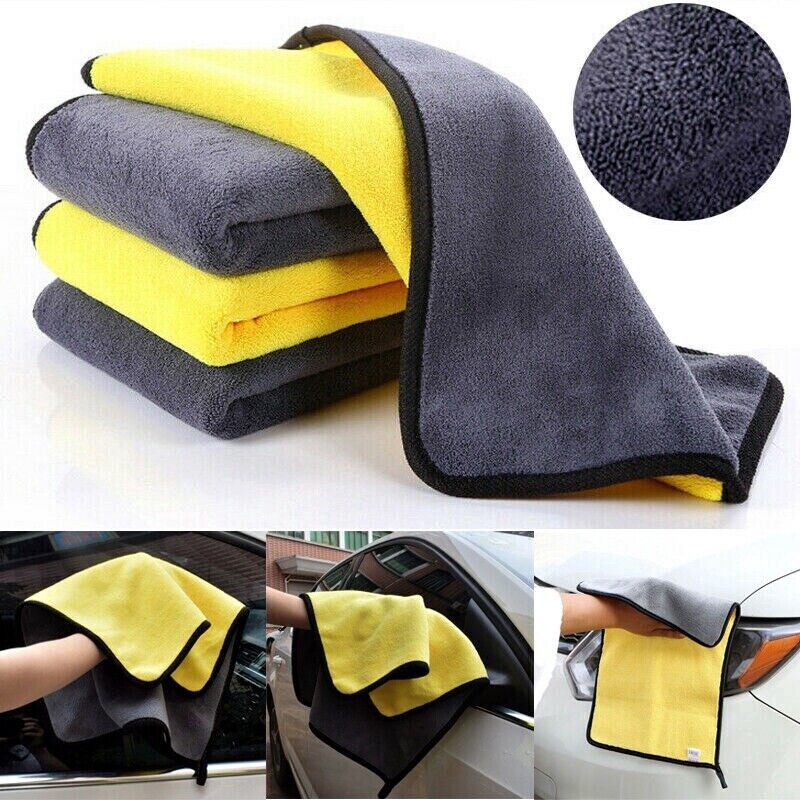 6pcs Thick Auto Wash Microfiber Towel Auto Cleaning Drying Cloth Super Absorben