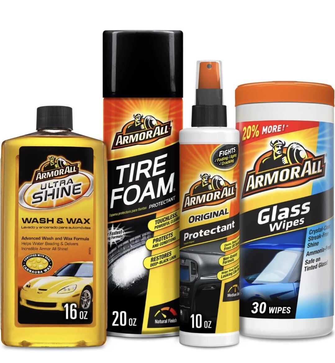 ARMOR ALL Car Wash and Car Cleaner 4PC KIT by Armor All – NEW, Never Used!