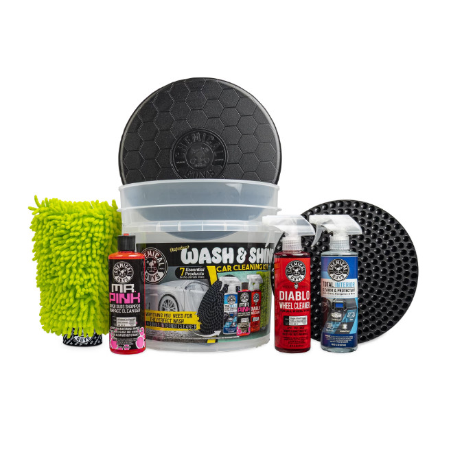 Chemical Guys Professional Wash & Shine Car Cleaning Kit (7 Essential Products)