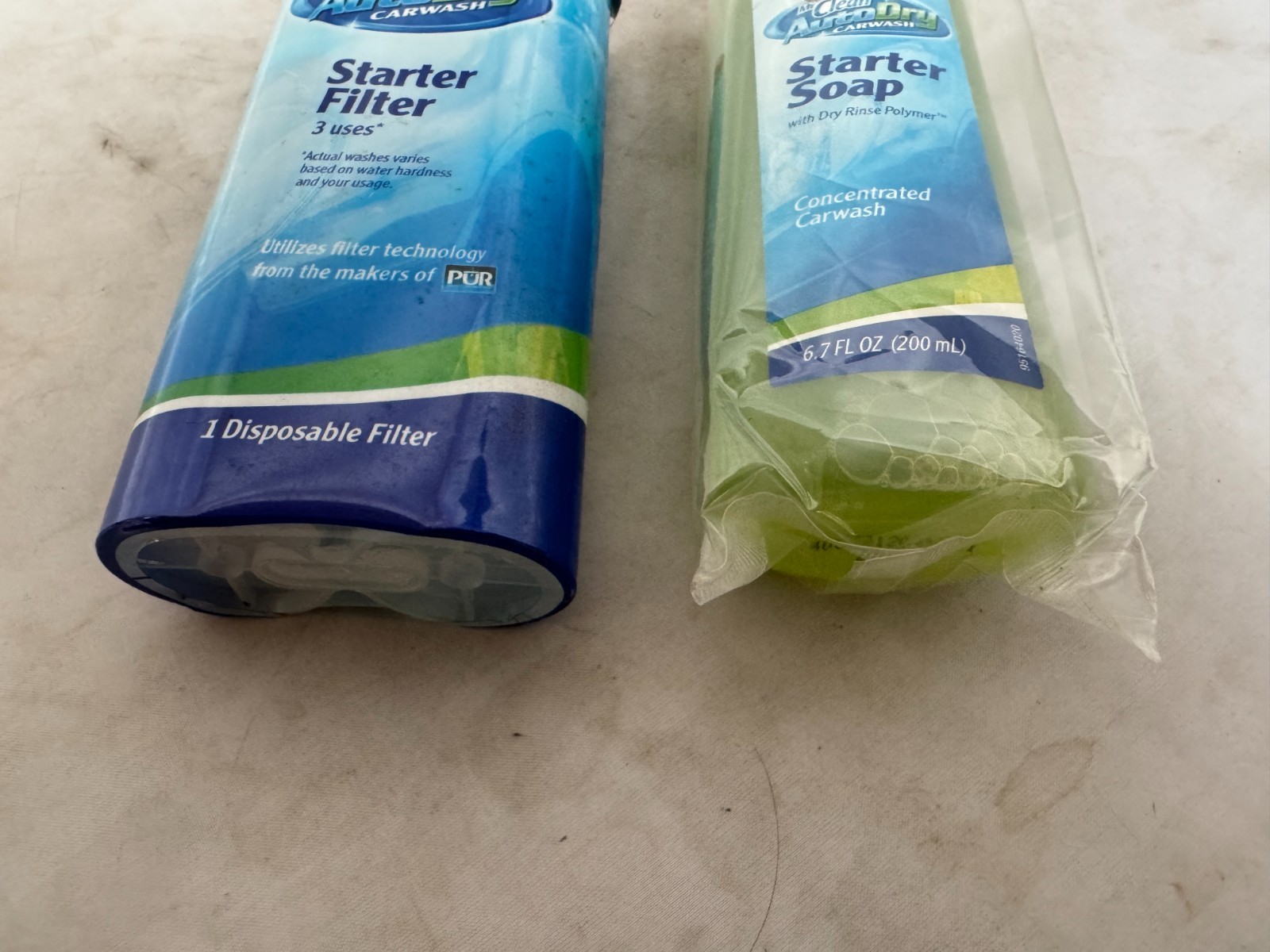 Mr Clean AutoDry Car Wash Starter Filter 3 Uses and Starter Soap 6.7 oz SEALED