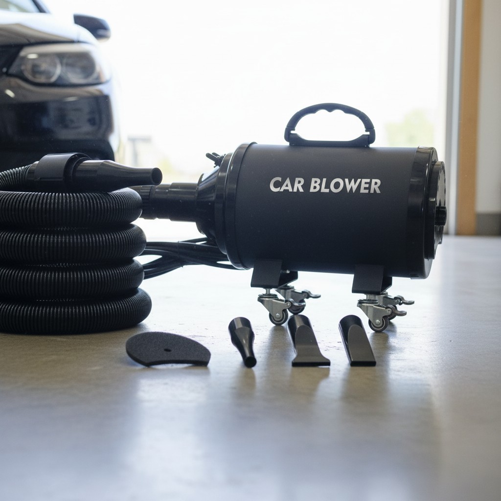 Turbo Blaster Car & Motorcycle Dryer – 14ft Flexible Hose & Adjustable Settings