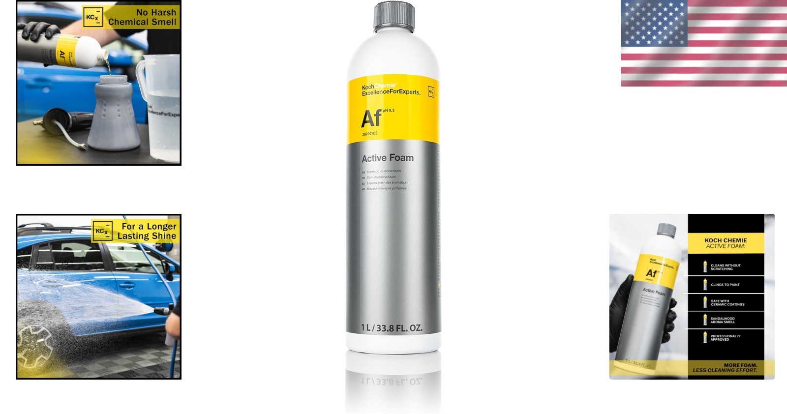 1 Liter Active Foam – Luxurious Sandalwood Scented Automotive Cleaning Foam