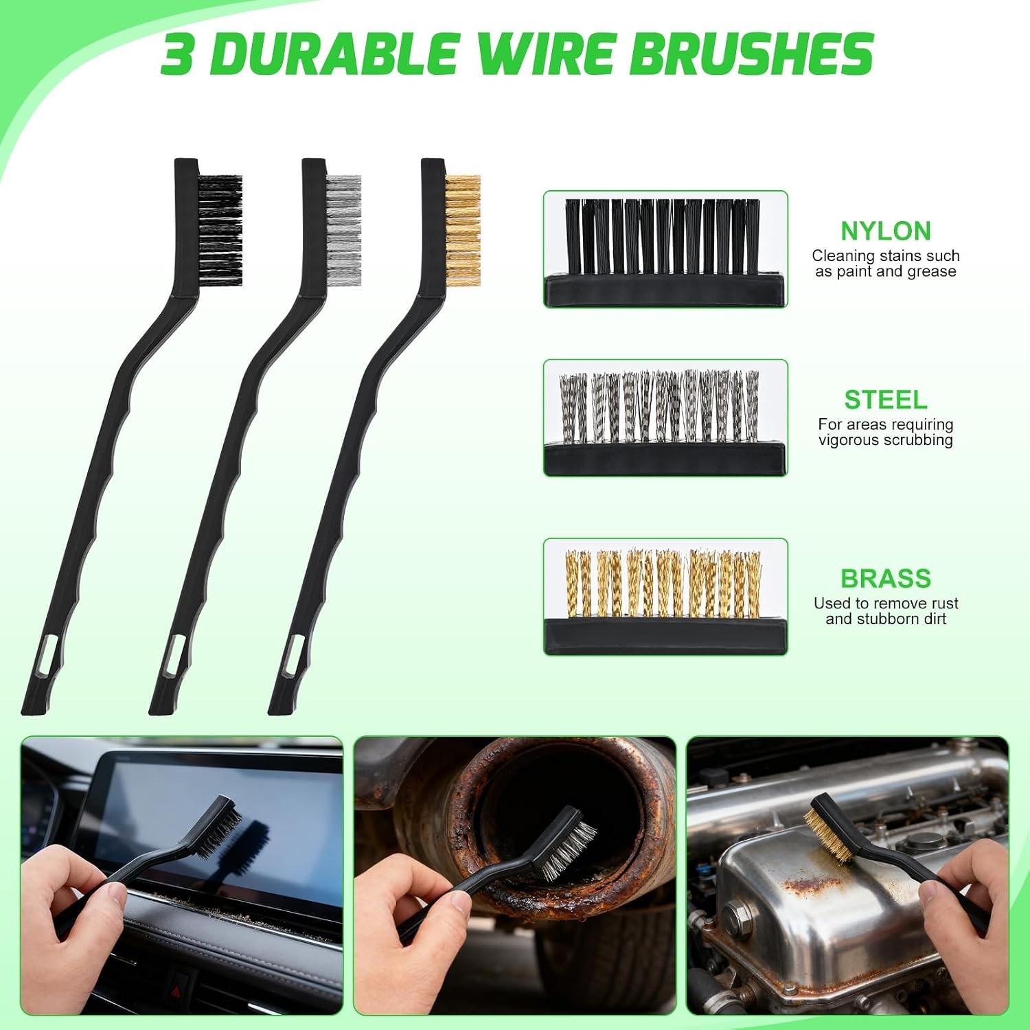 37PCS Car Detailing Kit for Interior Exterior Car Care Green with Storage Bag