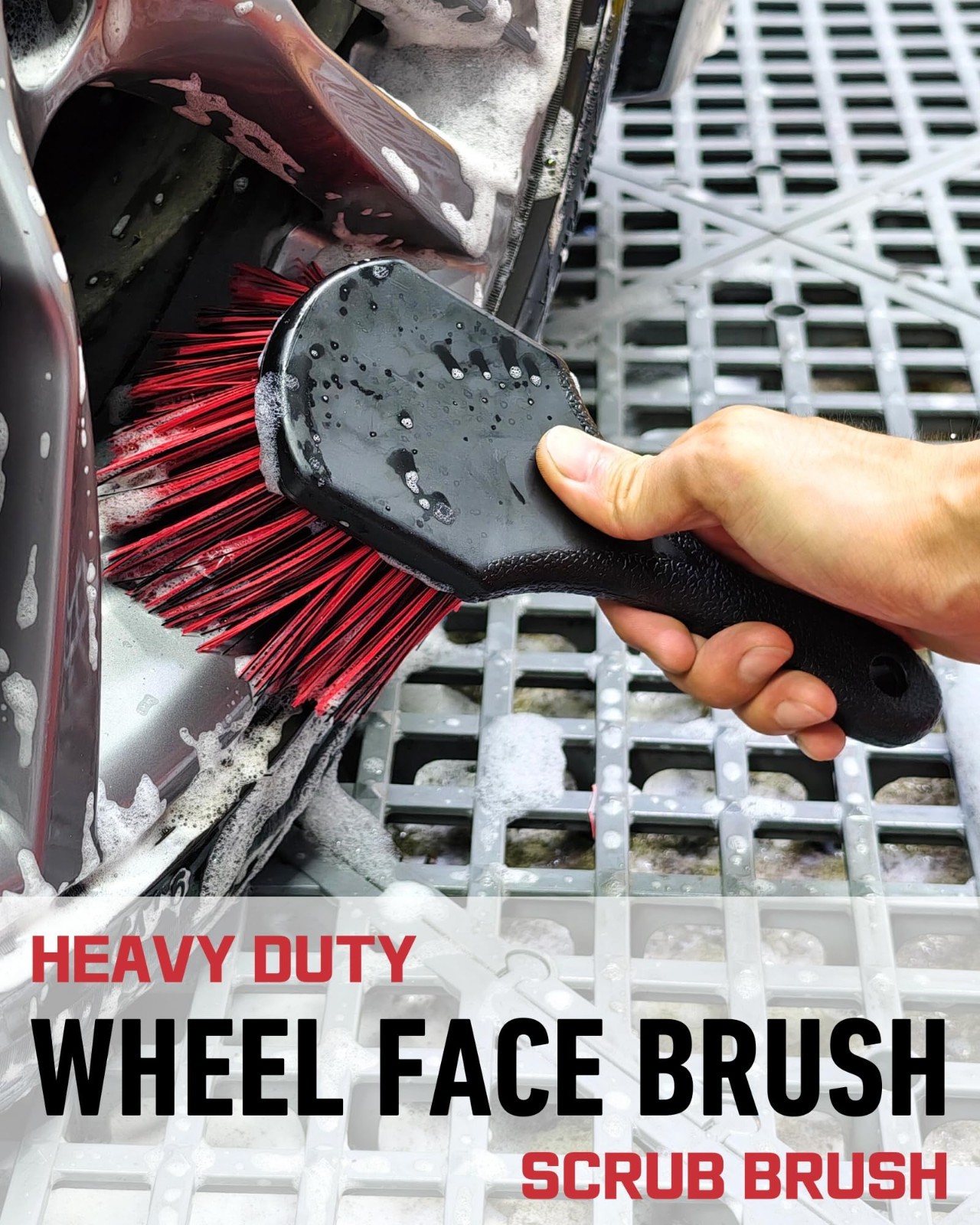8PCS Wheel Cleaning Kit – Microfiber Brush, Tire Brush, Drying Towel & Detailer