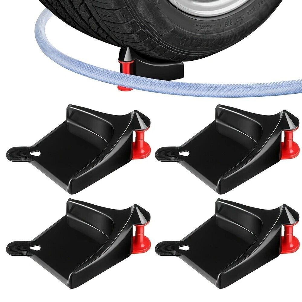 4PCS Washing Hose Guide Pressure Washer Hose Roller for Motorcycle Truck Tires