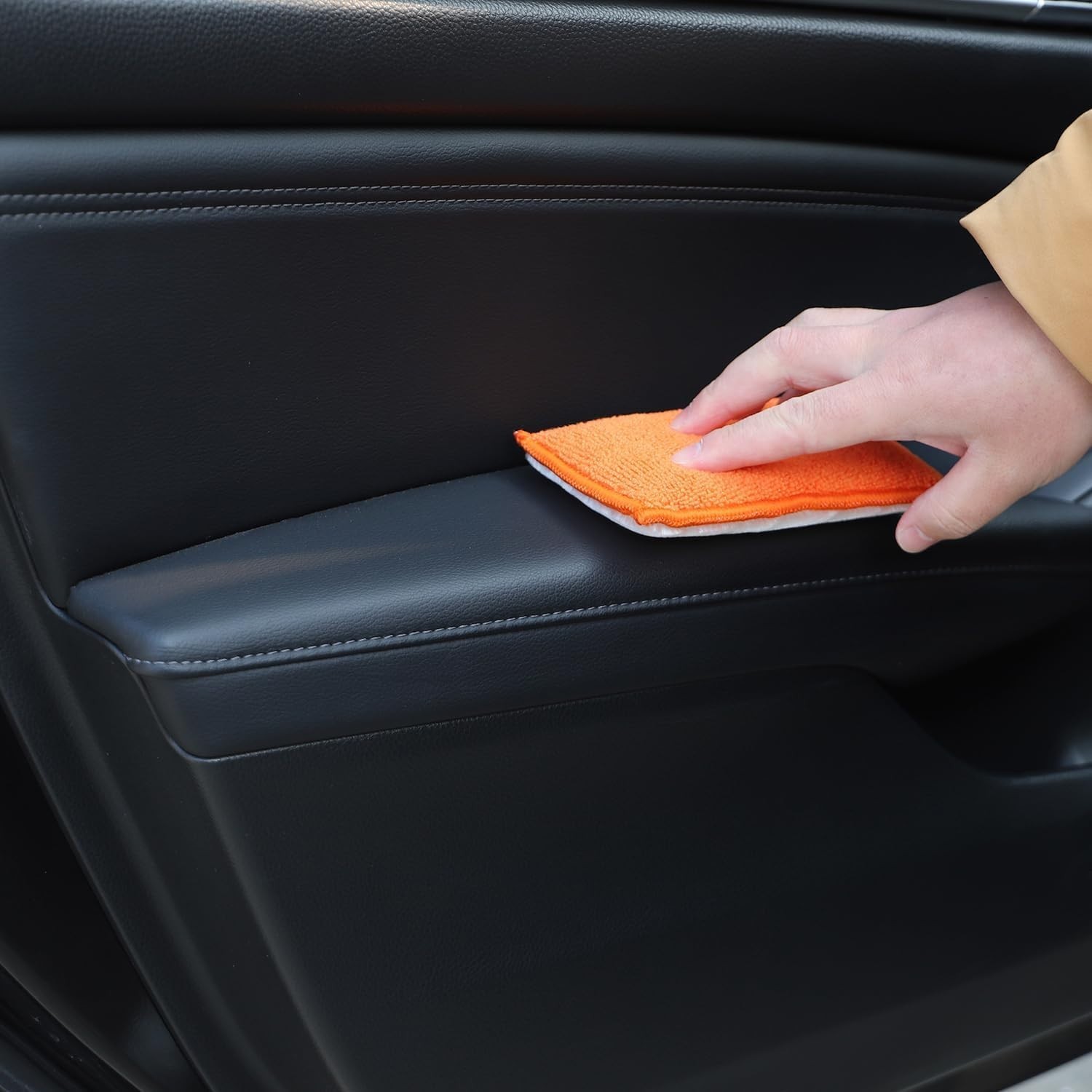 Car Interior Scrubbing Sponge, 8Pcs Scrub Ninja, Microfiber Car Wax Applicato…