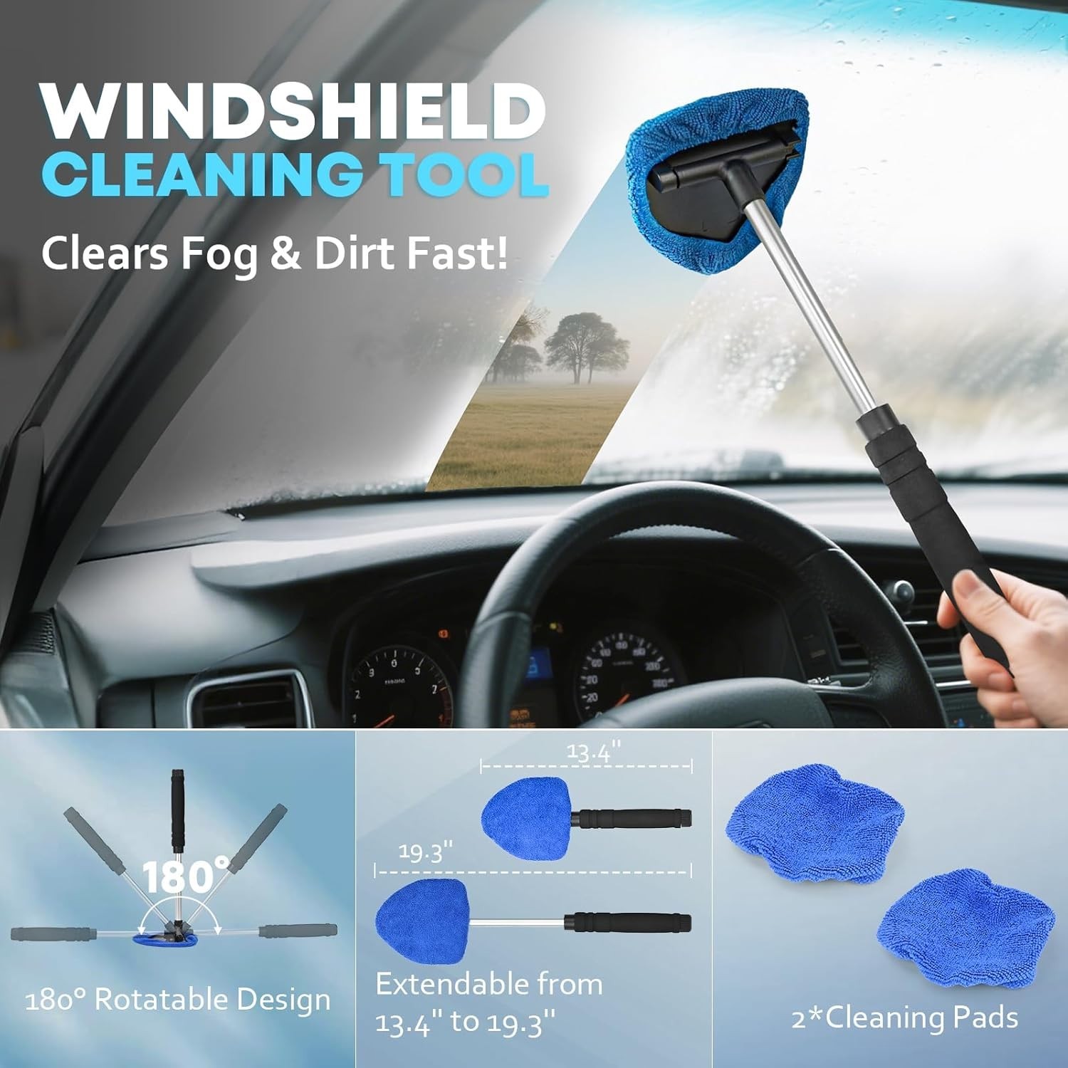Complete Auto Detailing Kit with Powerful 10000Pa Vacuum Cleaner & Pro Brushes
