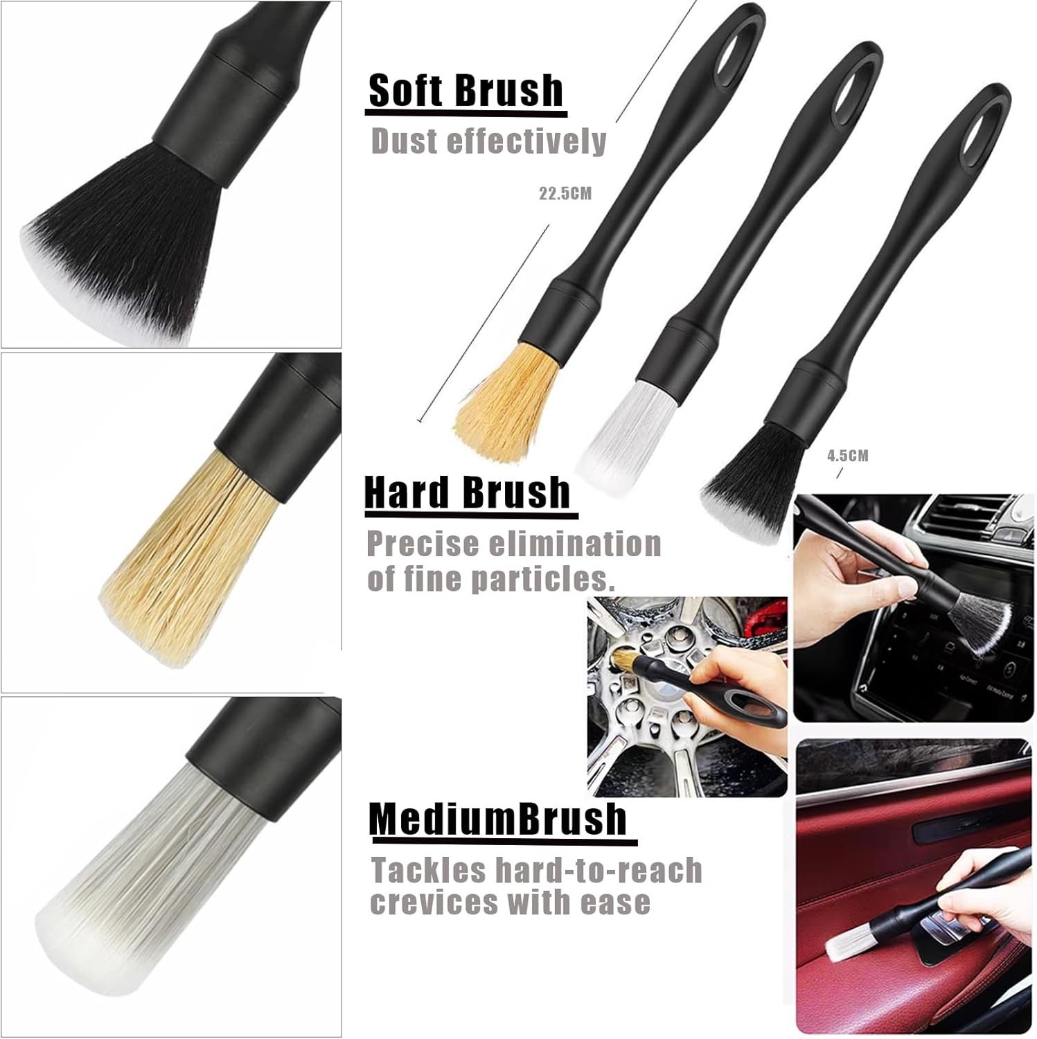 26Pcs Car Detailing Kit, Car Detailing Brush Set, Auto Detailing Drill Brush …