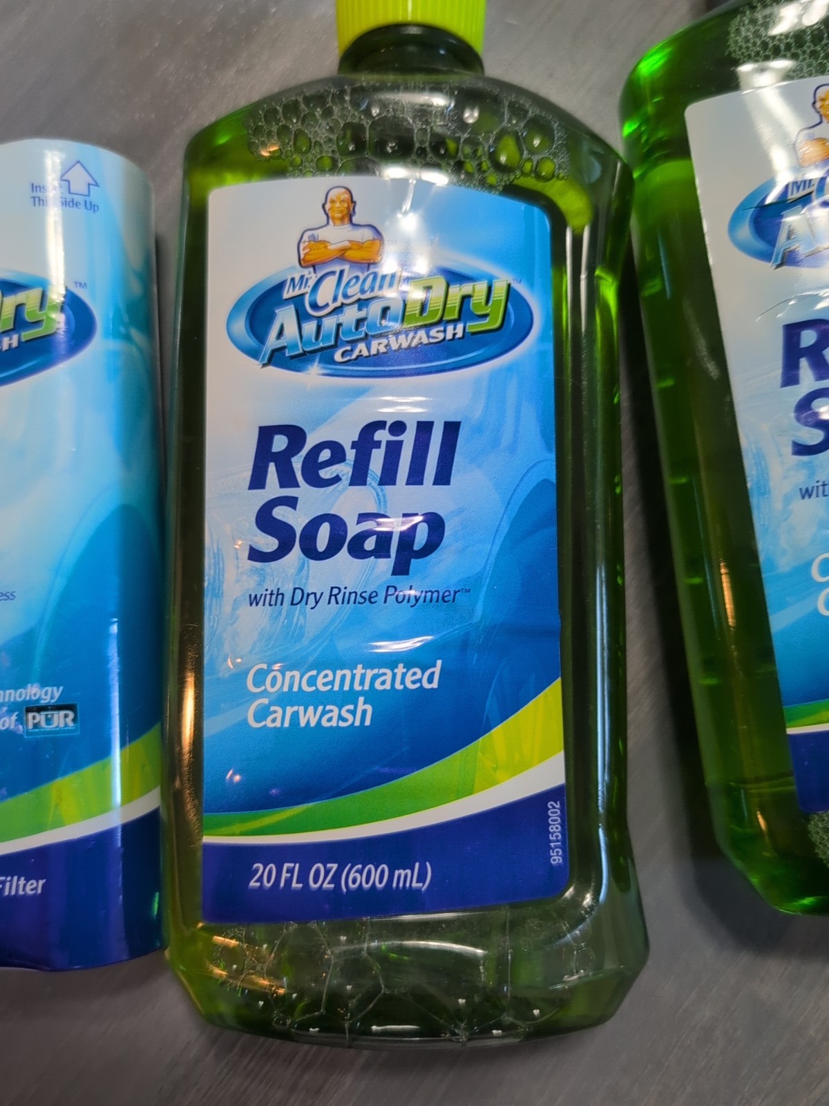 Mr Clean AutoDry Car Wash 10 Use Filter & 2 Refill Soaps 20 Oz SOAPS Lot NEW