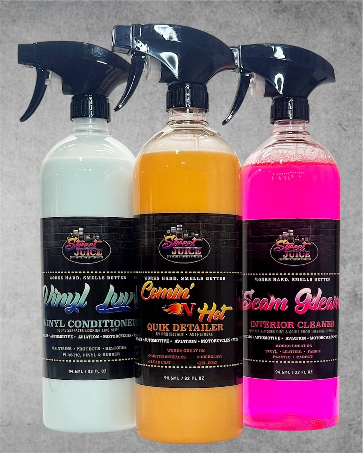 Tri-Power 2 TP-2 Street Juice Products Car Care Kit 32oz (3 Pack)