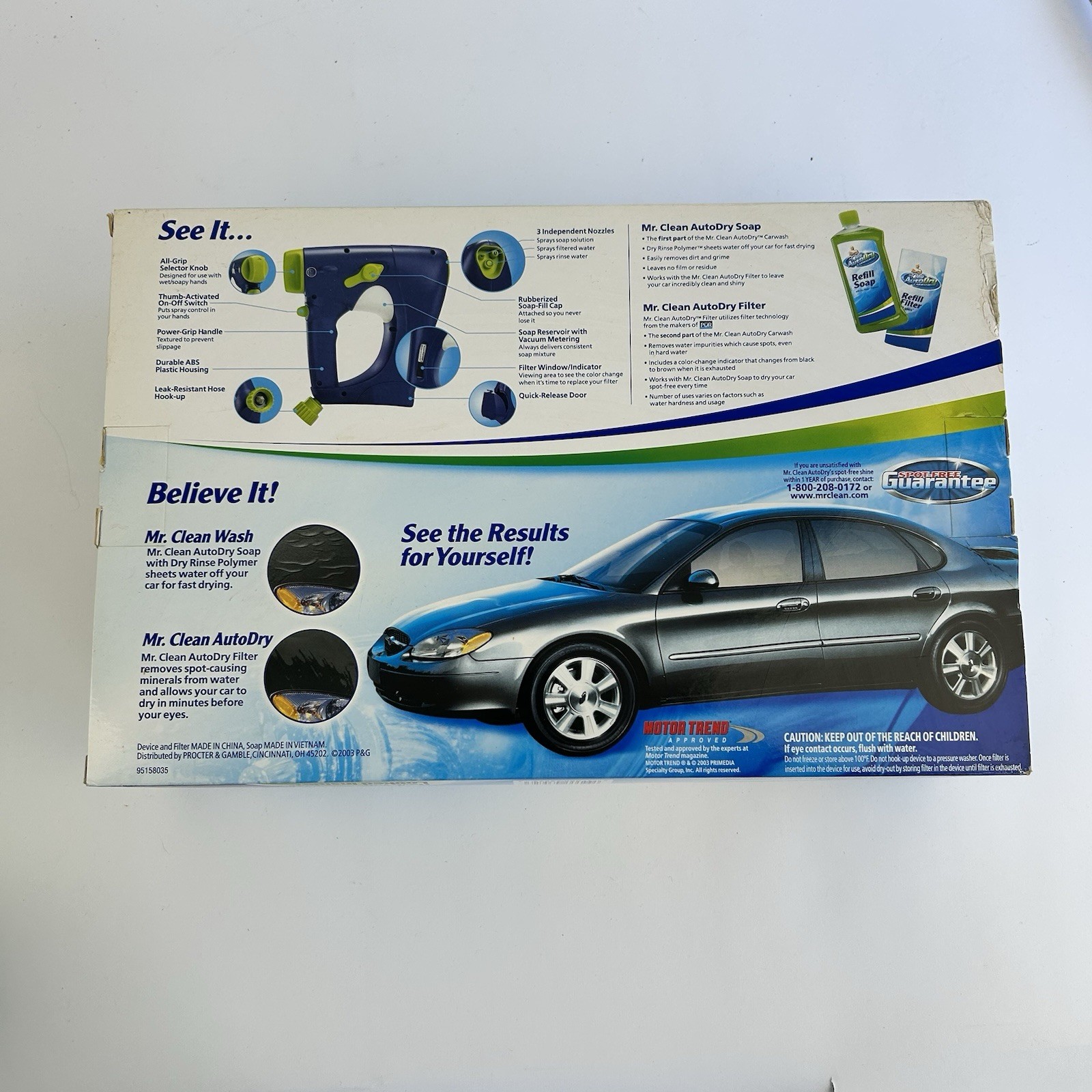 Mr Clean Auto Dry Car Wash System Device Soap Filter Kit Bundle New Open Box