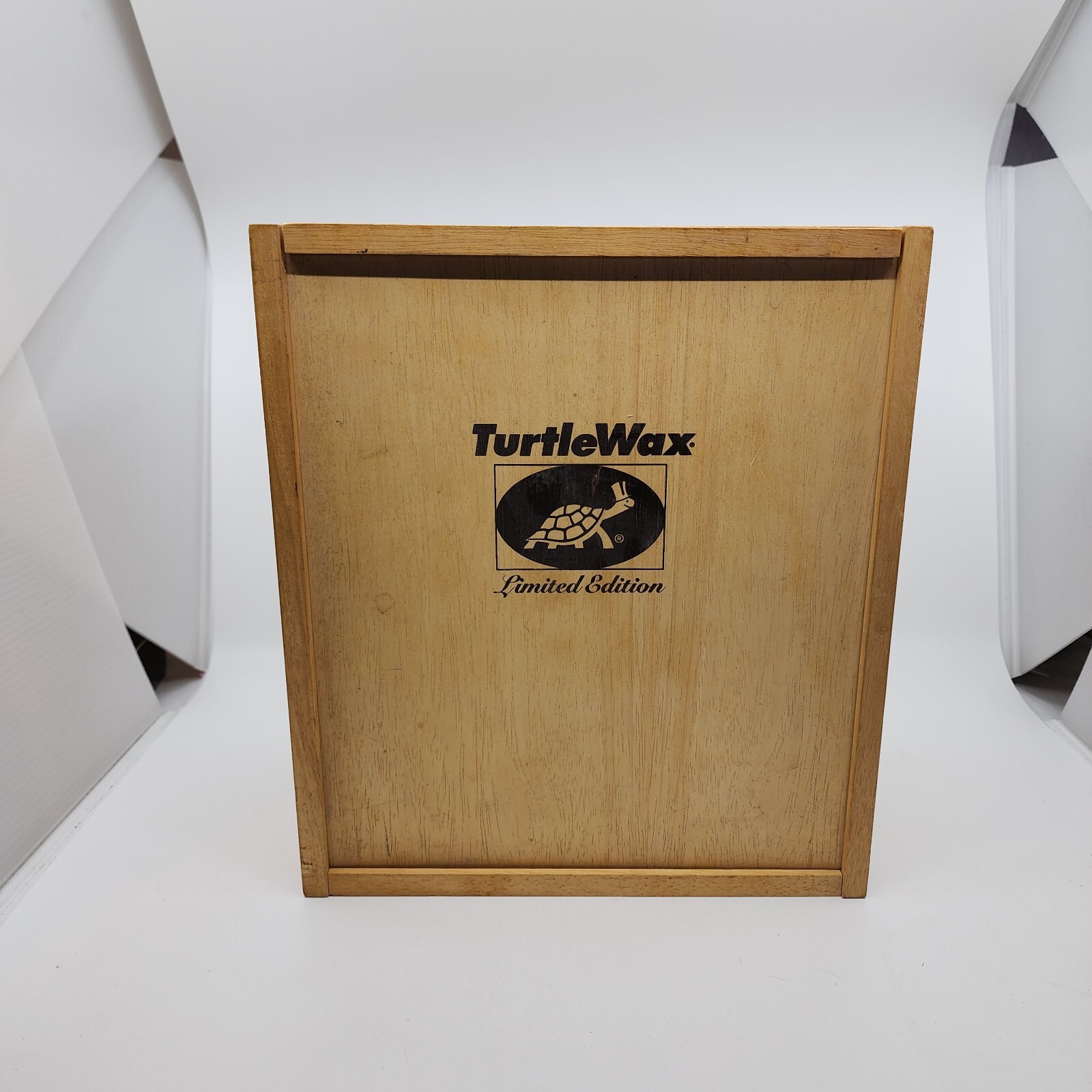 Vintage Unique Turtle Wax Limited Edition Wood Box Empty