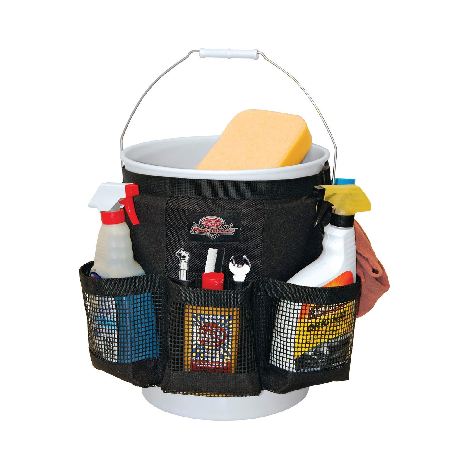 Bucket Boss Auto Wash Organizer for a 5 Gallon Bucket, with Black