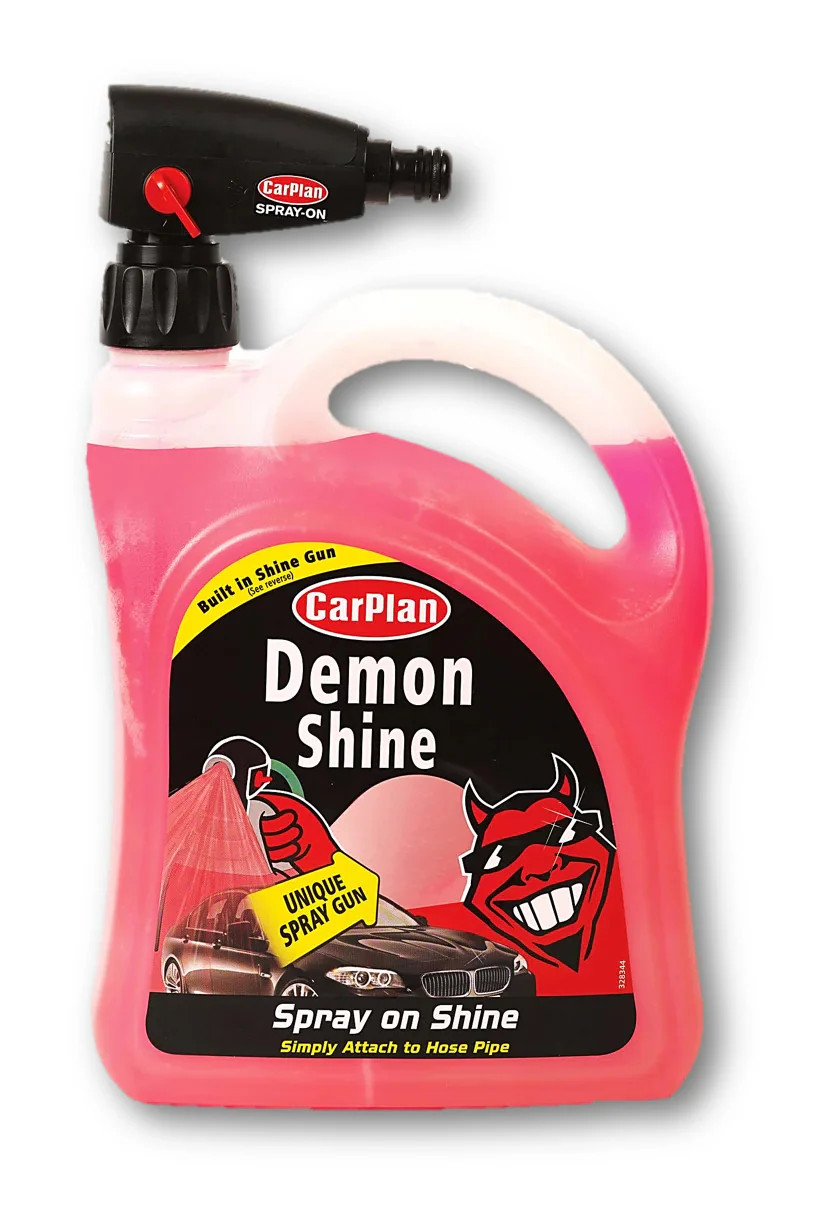 Carplan Demon Shine Spray On Shine Car Wax Polish Spray & Wipe 2L Snow Gun