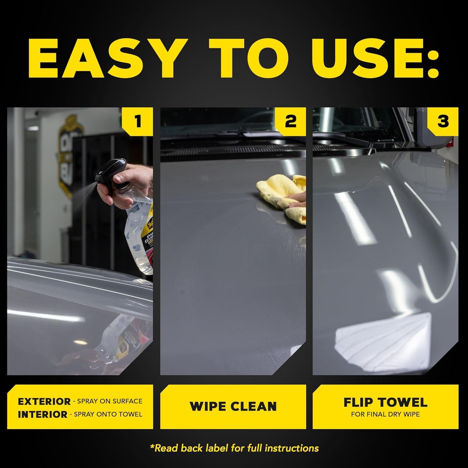 Quick Cleaning and Hydrophobic Protection – 24 Oz Meguiar’s Car Detailer Spray