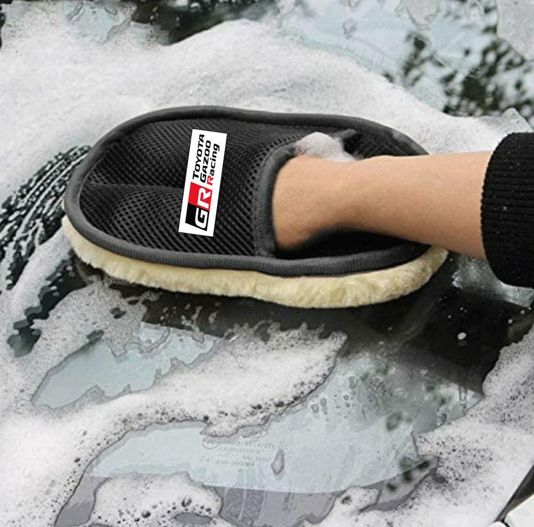 6Pack Car care Microfiber Detailing For Gazoo Racing Wash Mitt dry Towel Clean