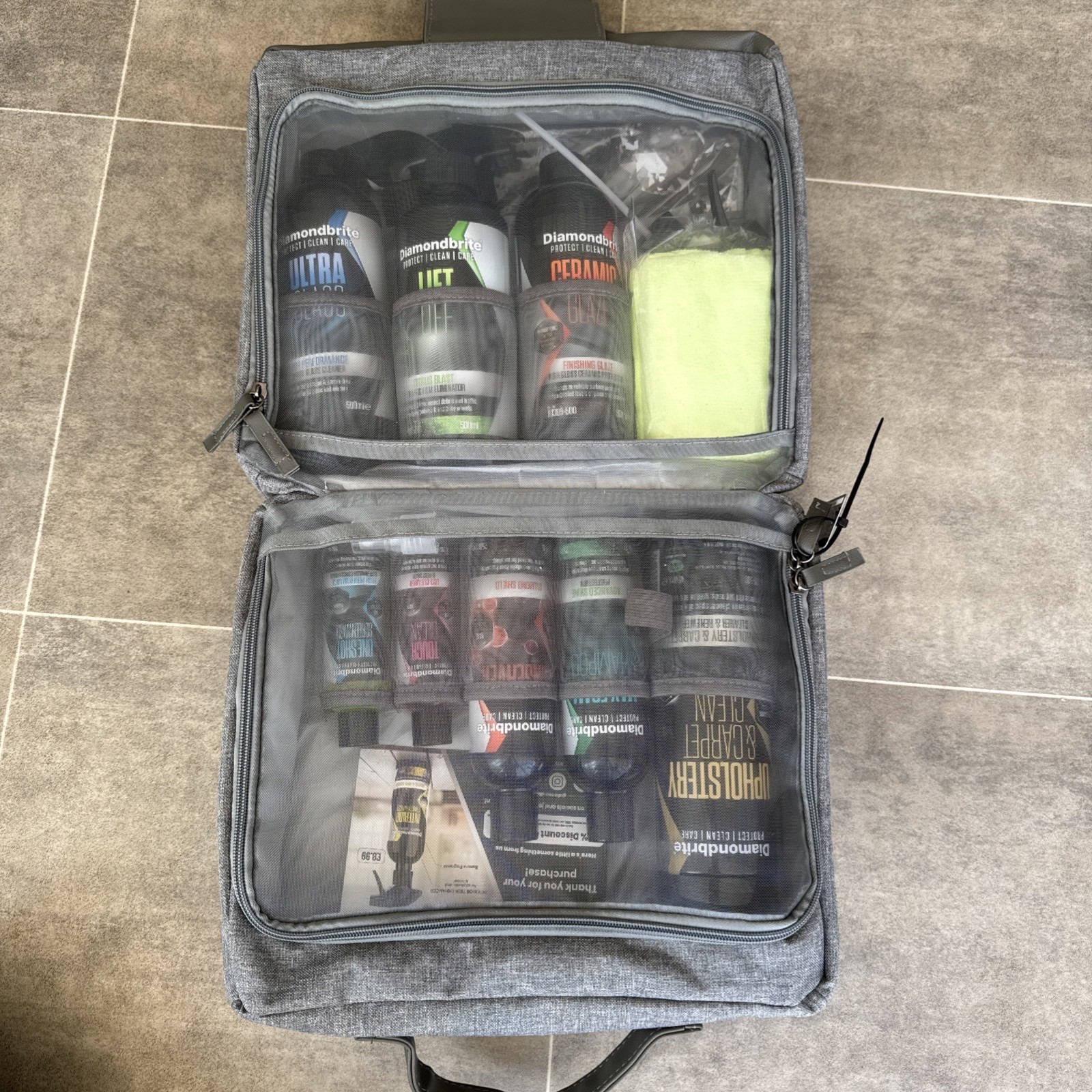 Diamondbrite Hero Car Cleaning Kit Aftercare Interior Exterior Valeting 14 piece