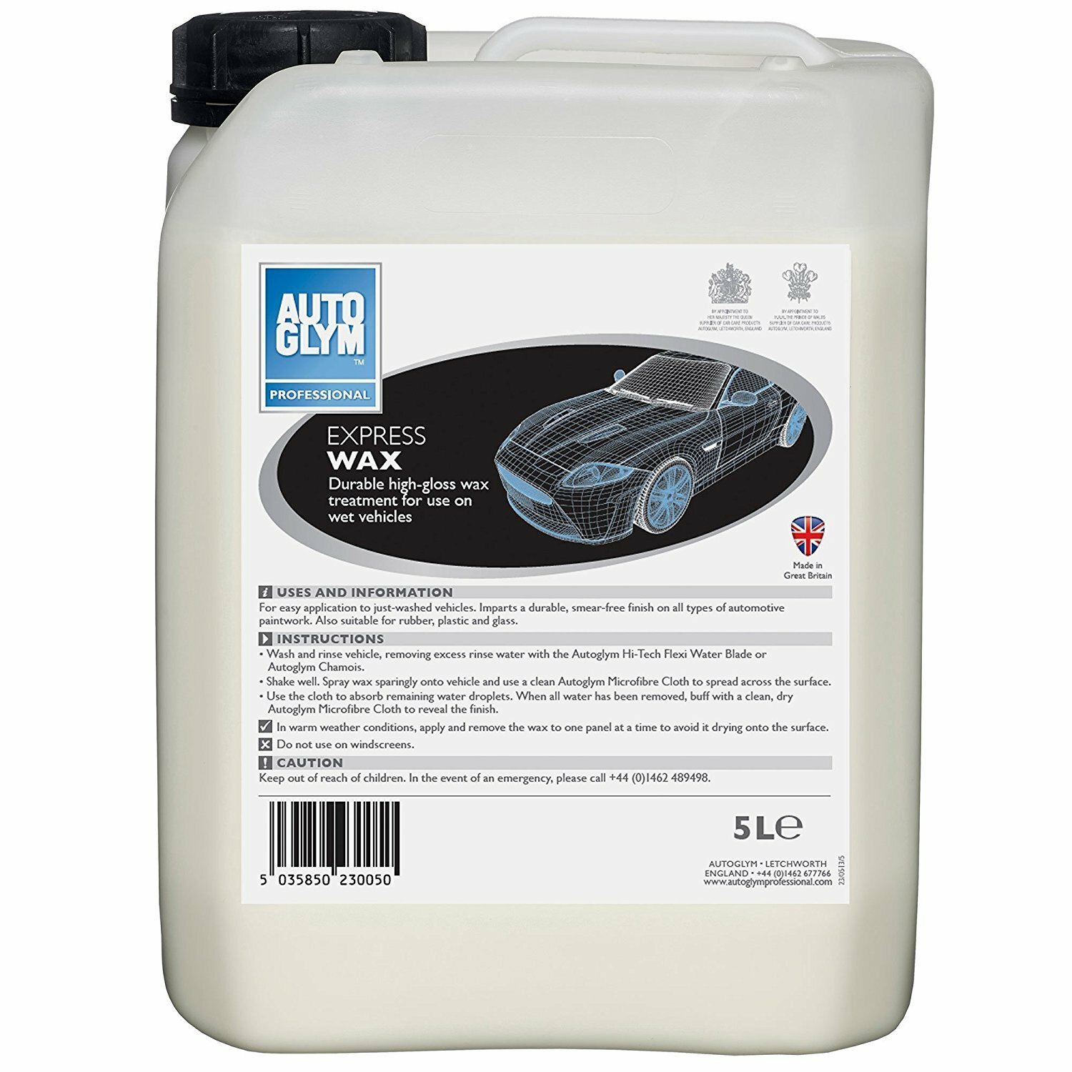 Autoglym Automotive Express Wax Car Care Polish 5L AUTEW5