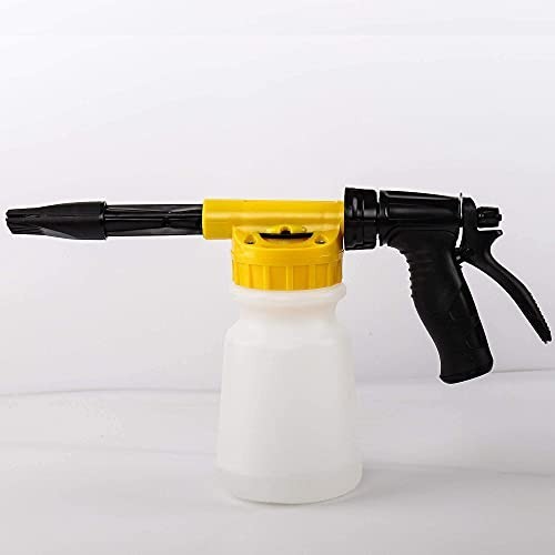Foam Cannon Garden Hose Attachment – Adjustable Foam Gun for Car Wash & Soap Spr
