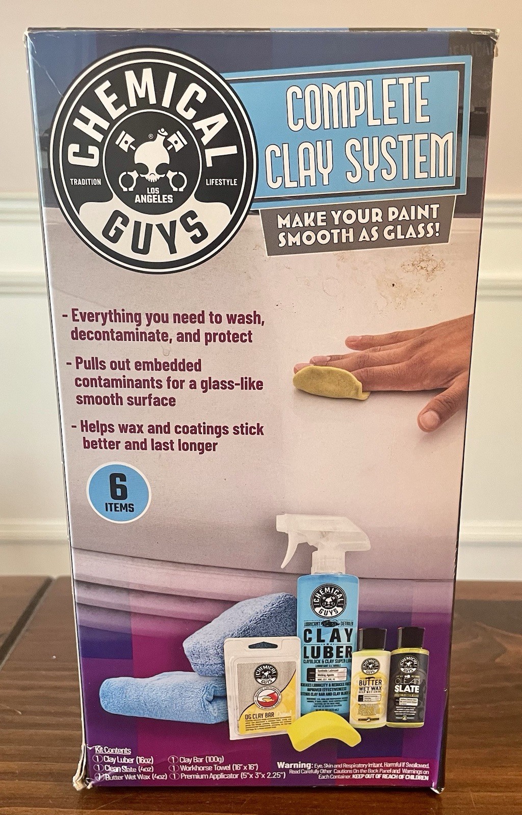 Chemical Guys Complete Clay System: 6-Piece Auto Detailing Kit- NEW IN BOX
