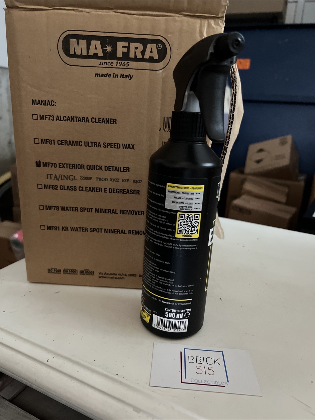 EXTERIOR QUICK DETAILER Maximum Shine And Protection MF70 500ML MANIAC LINE