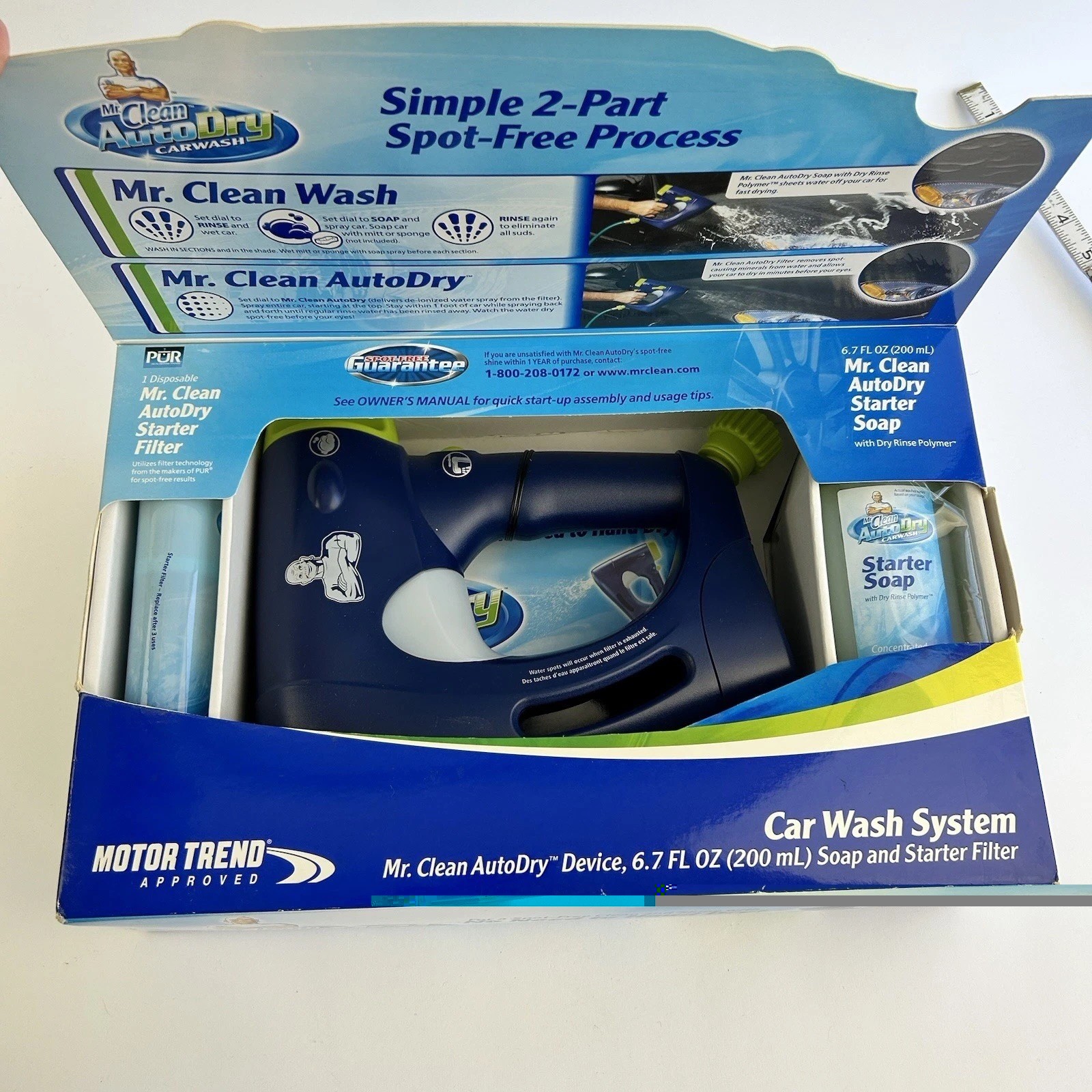 Mr Clean Auto Dry Car Wash System Device Soap Filter Kit Bundle New Open Box