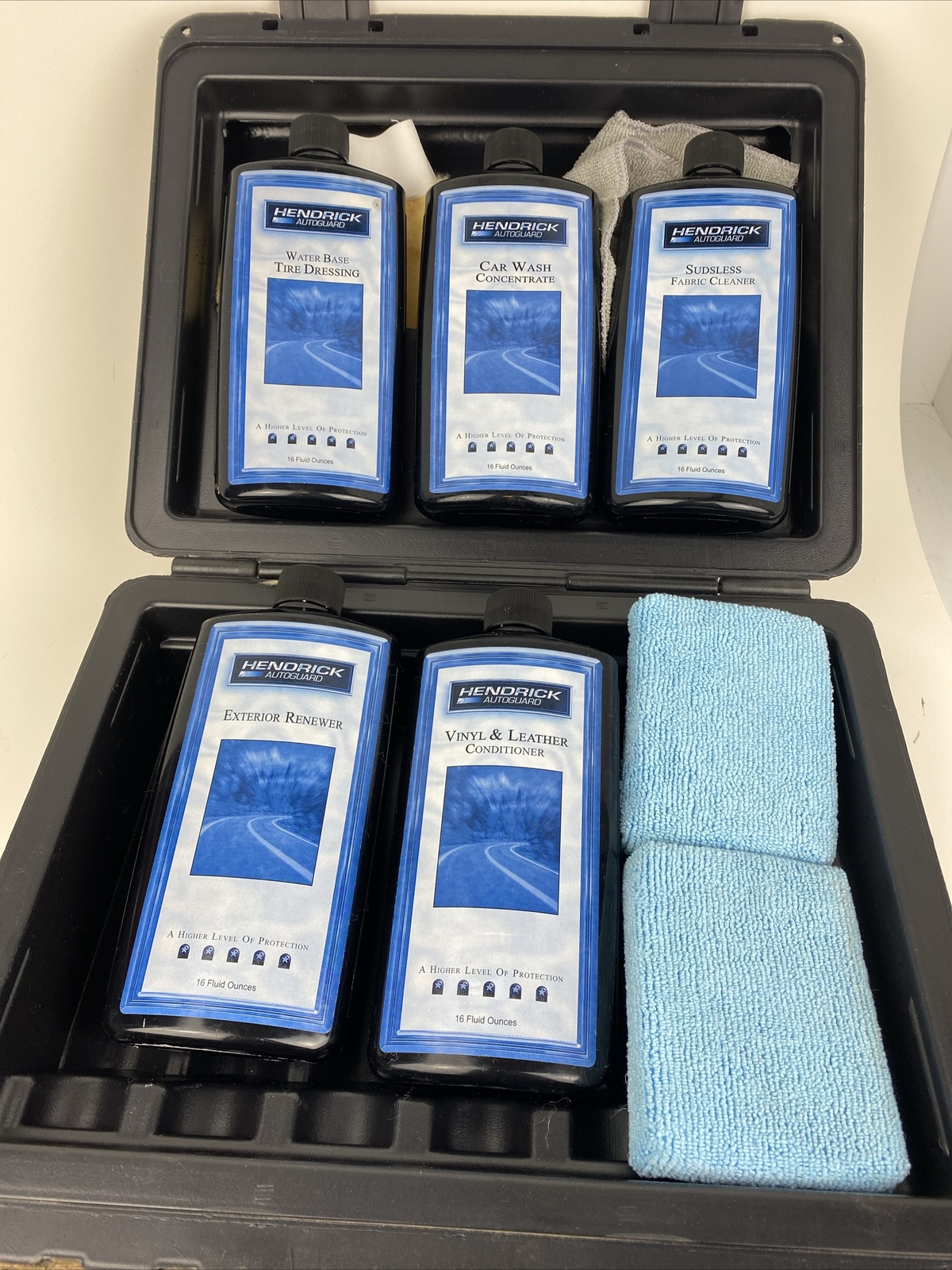 Hendrick Autoguard Car Care Kit Complete Set in Carry Case