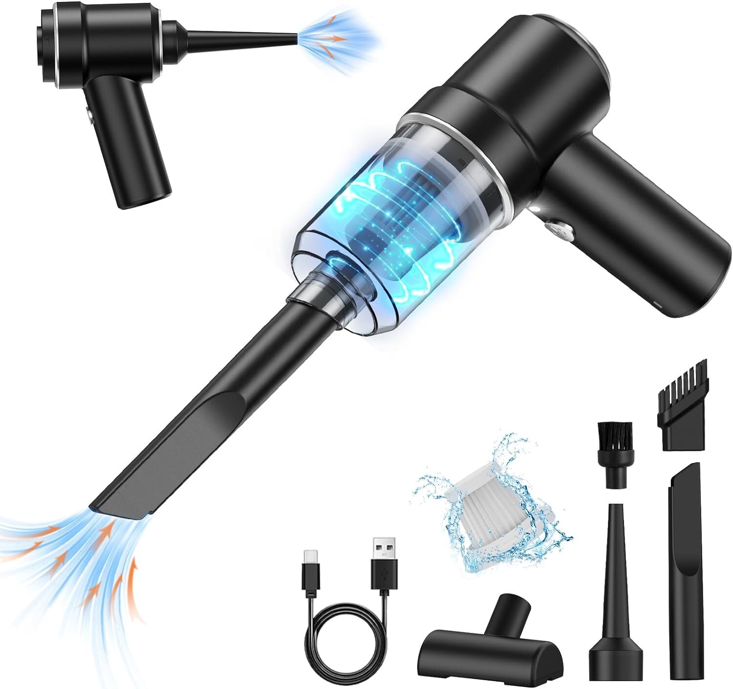 Cordless Handheld Vacuum Cleaner, High Power Rechargeable Mini Portable Vacuum