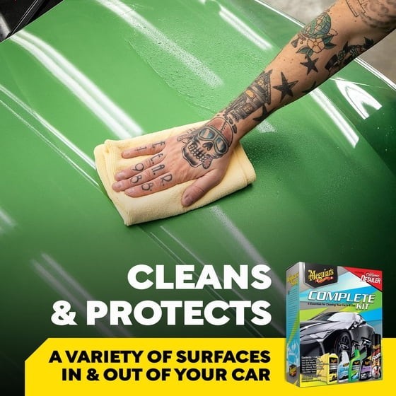 Meguiar’s Complete Car Care Kit, Car Detailing Gift Set for Car Lovers US