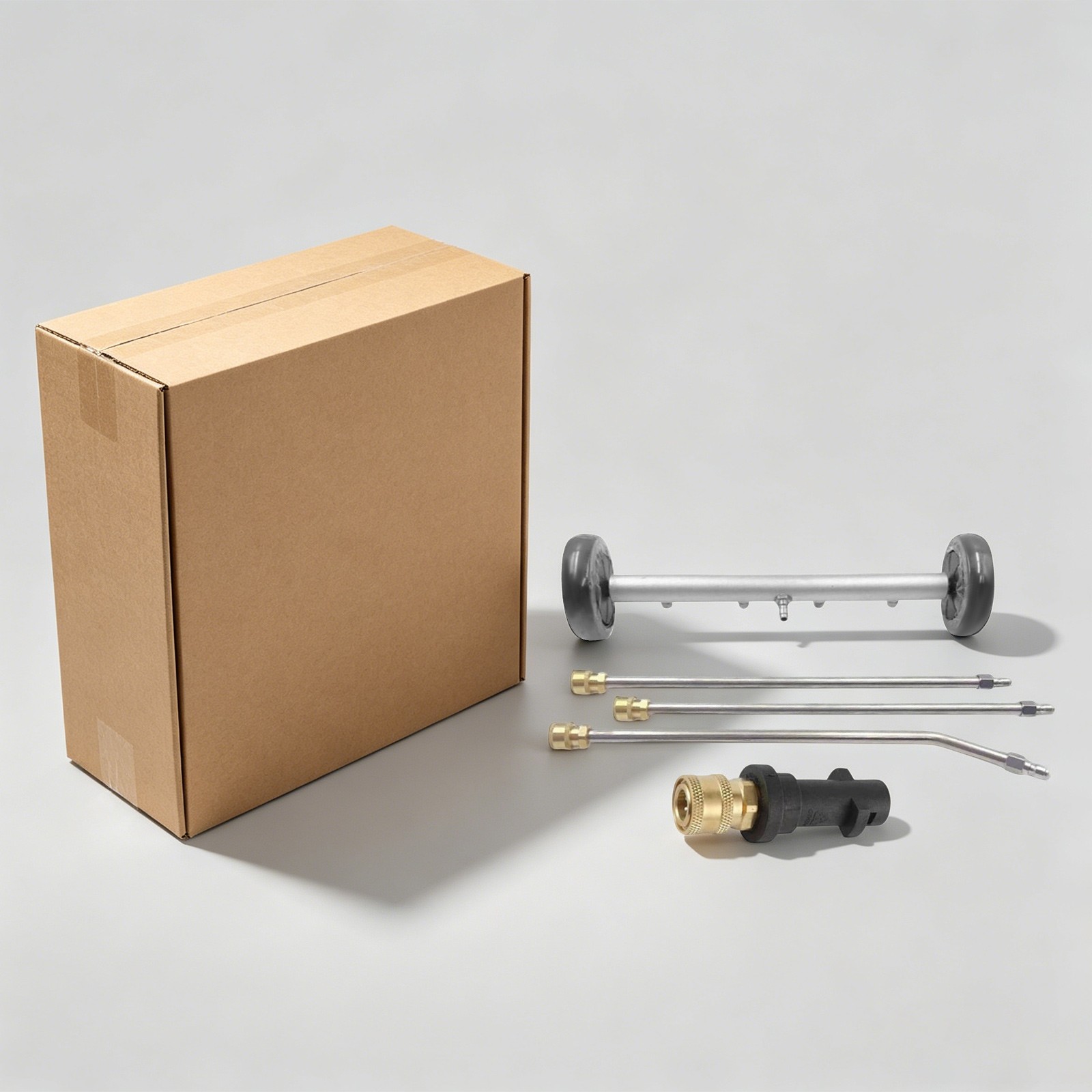 Under Car With Wheels High Pressure Water Spray Broom Car Chassis Cleaning Tool