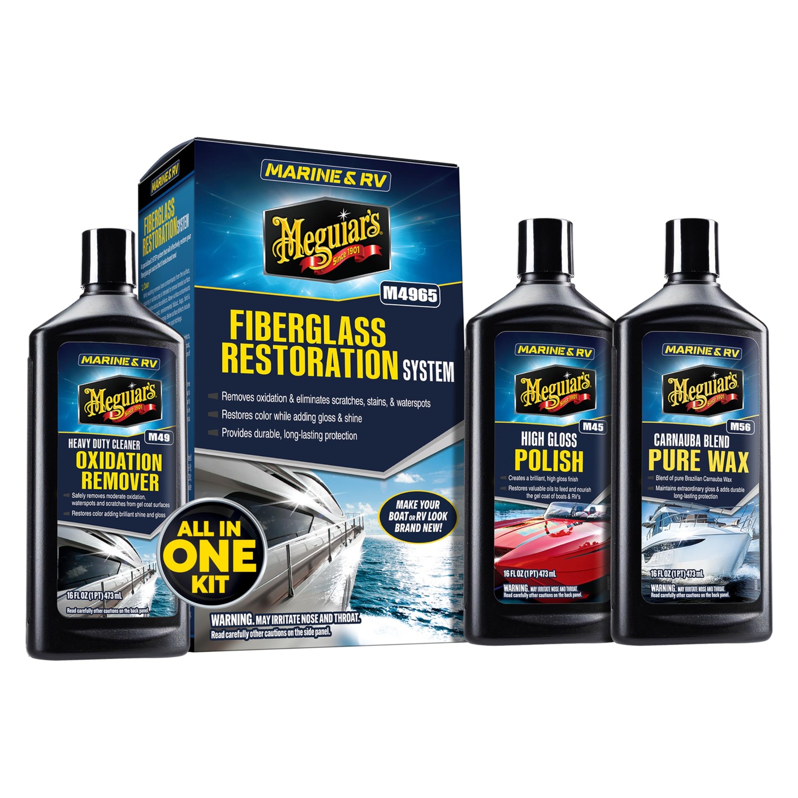 Meguiar’s Marine/RV Fiberglass Restoration System, Factory
