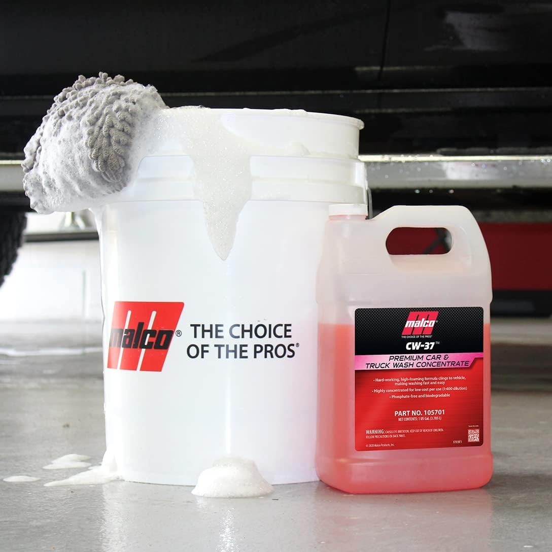 CW-37 Car Wash Concentrate – High Foaming Car & Truck Wash Soap/Removes Road…
