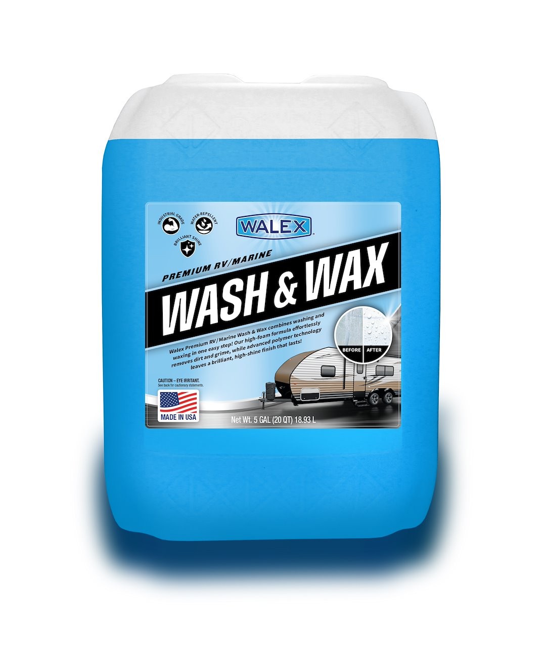Walex WALWW5G Multi Purpose Cleaner Wash and Wax Single 5 Gallon Tub