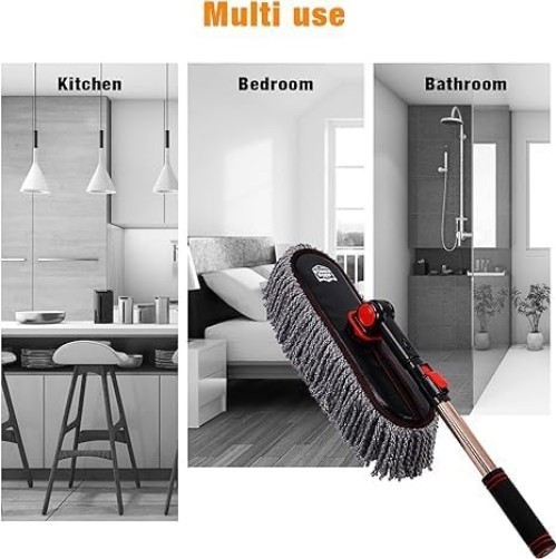 Extendable Car Duster Kit – Scratch Free Brush Mop