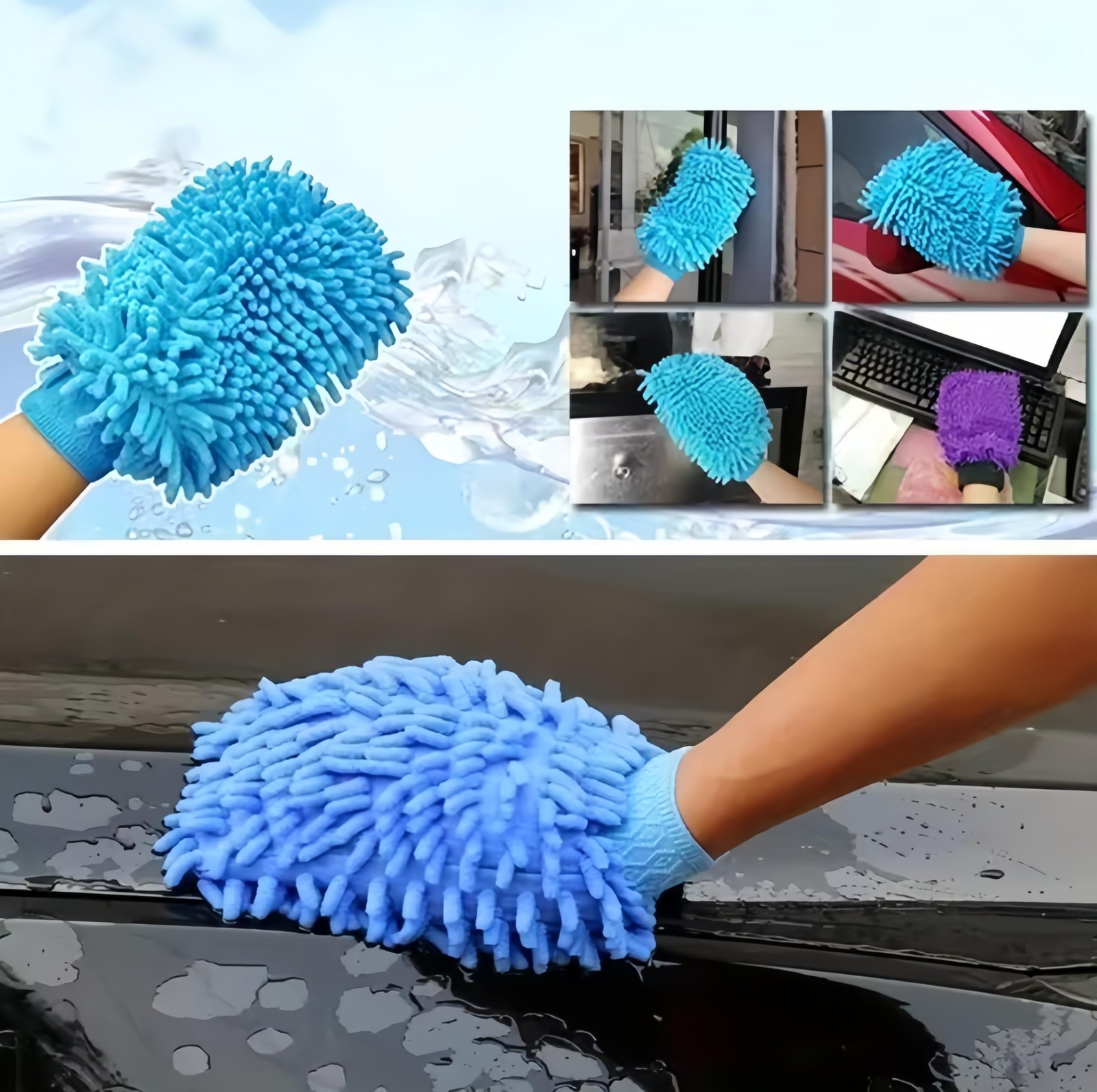 Zaakoo 13PCS car Cleaning kit,Include Brush,Gloves,car Window…