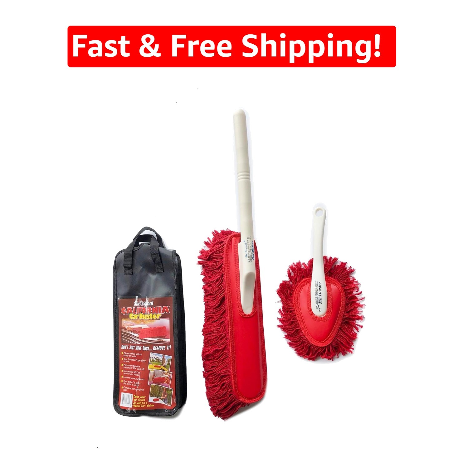 Ultimate Car Duster Kit with Plastic Handle – Efficient, Eco-Friendly Cleaning