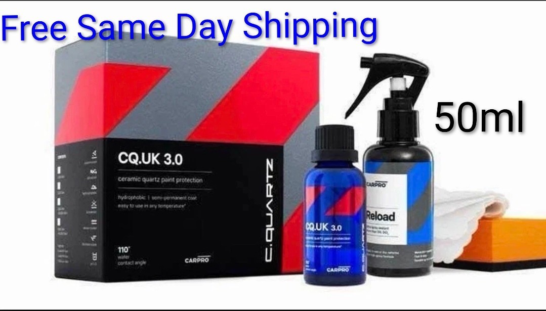 CARPRO CQUARTZ UK 3.0_50ml Kit w/Reload – Ceramic Coating, Quartz Nanotechnology